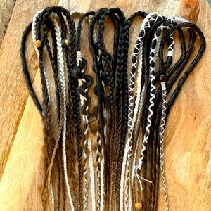 SOLD DREADLOCKS Partial Set/Accent Set BoHo Hippie Double Ended Braid-In Locs
